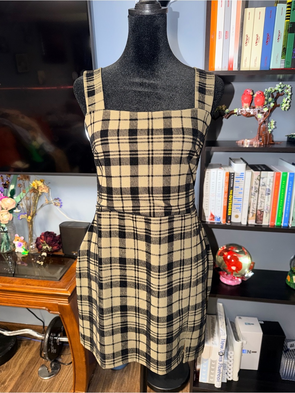 Plaid Sleeveless Dress